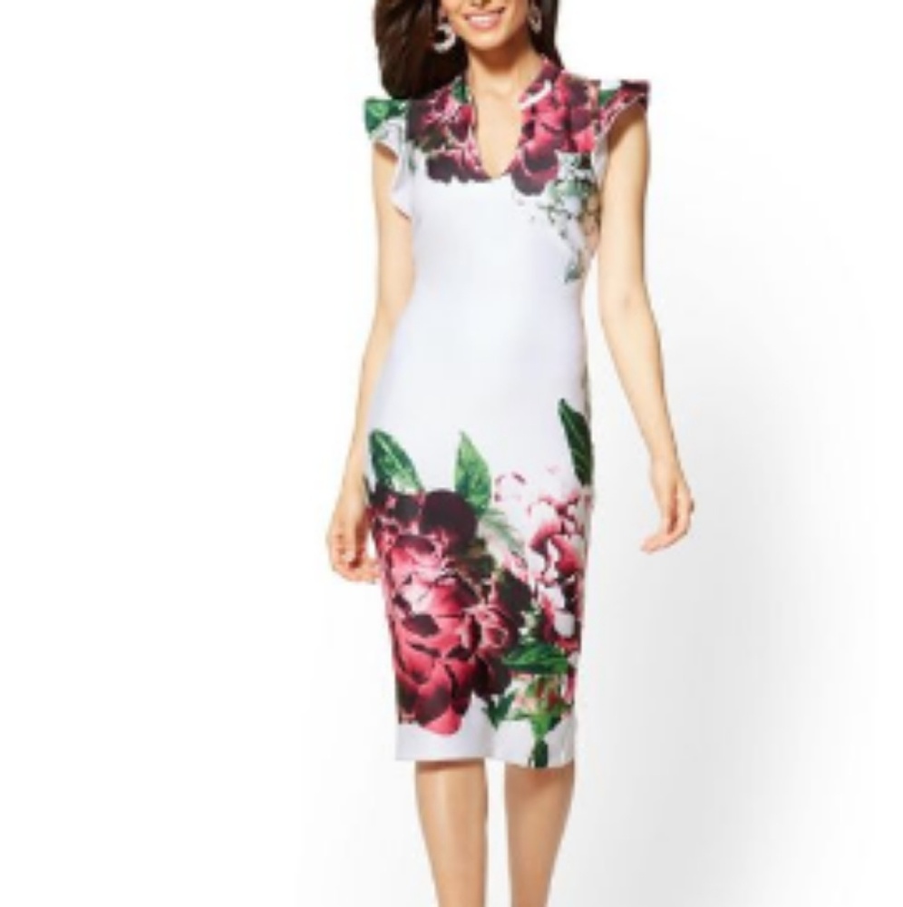 NWT New York & Co floral sheath dress Size…